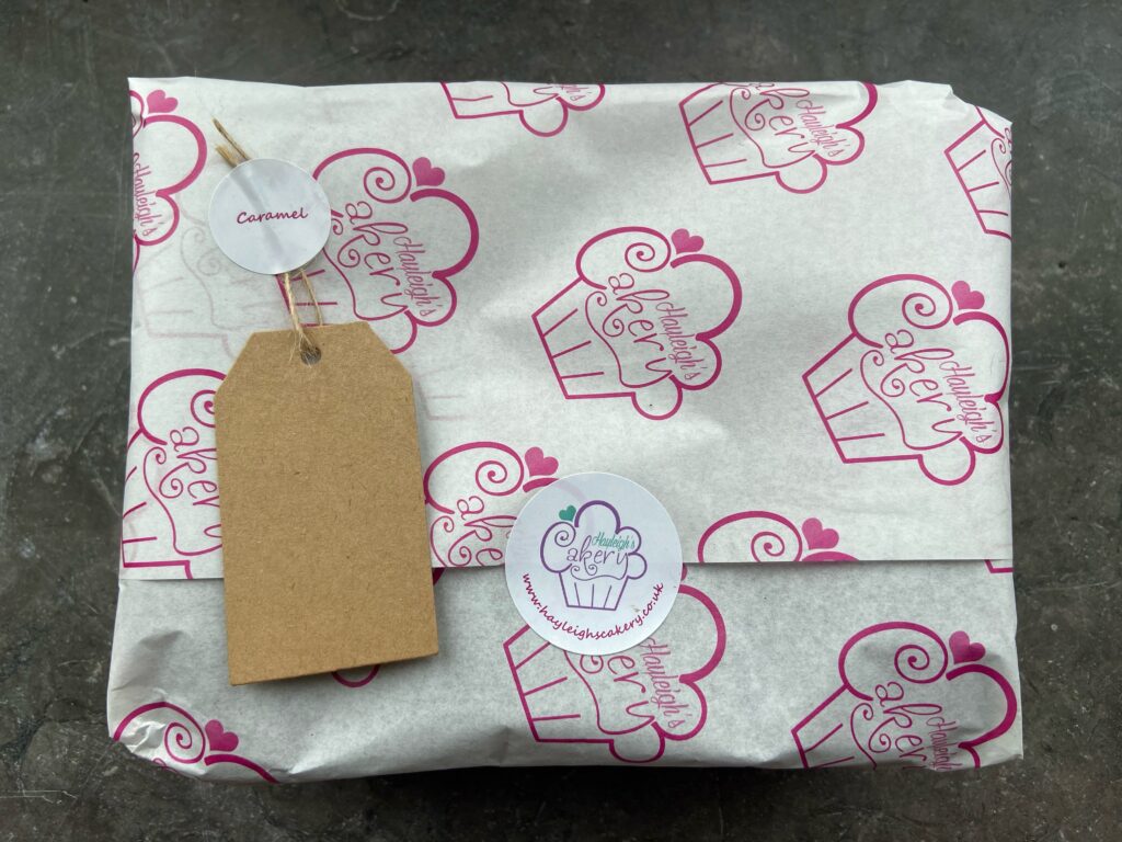 Brownies by post packaging